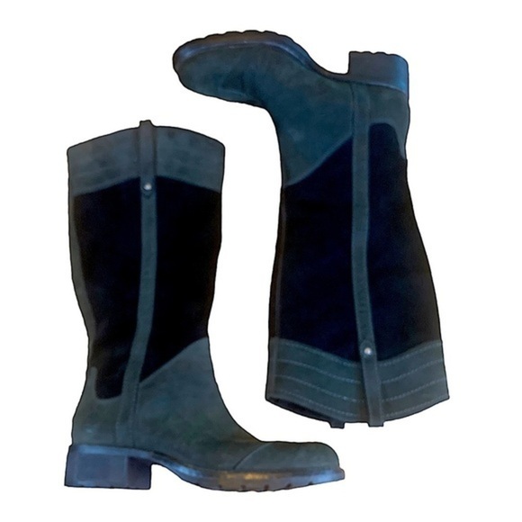 Timberland Chas St Black Leather & Suede Knee High Riding Boots Size 6.5 - Picture 1 of 15